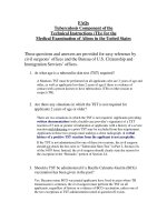 FAQs Tuberculosis Component of the Technical Instructions (TIs) for the Medical Examination of Aliens in the United States doc
