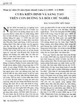 Báo cáo khoa học:Cu ba kiên định và sáng tạo trên con đường chủ nghĩa xã hội ppt