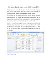 Tạo nhóm địa chỉ email trong MS Outlook 2010 pot