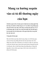 Mang xu hướng sequin vào cả tủ đồ thường ngày của bạn doc