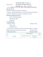 Giáo án số 5 - Bài 2: NHIỆM VỤ CỦA CÁC CHỨC DANH TRONG NHÀ HÀNG potx