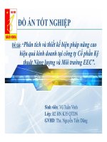 Phân tích và thiết kế biện pháp nâng cao hiệu quả kinh doanh tại công ty Cổ phần Kỹ thuật Năng lượng và Môi trường EEC