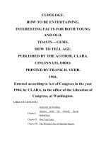 CUPOLOGY. HOW TO BE ENTERTAINING. INTERESTING FACTS FOR BOTH YOUNG AND OLD. TOASTS -- GEMS. HOW TO TELL AGE. PUBLISHED docx