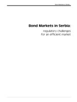 Bond Markets in Serbia: regulatory challenges for an efficient market potx
