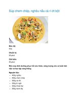 Súp chem chép, nghêu nấu cà ri ớt bột docx