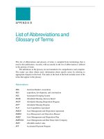 APPENDIX B: List of Abbreviations and Glossary of Terms ppt