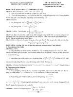ĐÁP ÁN VÀ ĐỀ THI THỬ ĐẠI HỌC - TRƯỜNG THPT NGUYỄN HUỆ - ĐẮK LẮK - ĐỀ SỐ 141 pptx