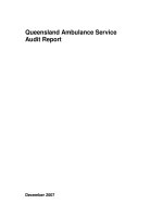 Queensland Ambulance Service Audit Report pot
