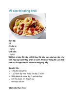 Mì xào thịt xông khói ppt