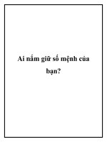 Ai nắm giữ số mệnh của bạn? potx