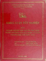 Doanh nghiệp độc quyền Việt Nam trước ngưỡng cửa gia nhập tổ chức thương mại thế giới - WTODoanh nghiệp độc quyền Việt Nam trước ngưỡng cửa gia nhập tổ chức thương mại thế giới - WTO