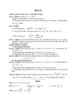 Đề ôn thi tốt nghiệp trung học phổ thông môn toán - Đề 12 pdf