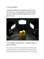 Cơ chế đo sáng (phần 2) ppt