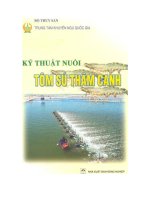 Kỹ thuật nuôi tôm sú thâm canh doc