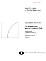 Consultative Document: The Standardised Approach to Credit Risk pot