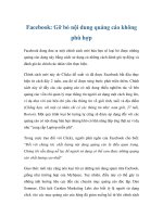 Facebook: Gỡ bỏ nội dung quảng cáo không phù hợp doc
