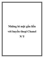 Những bí mật gắn liền với huyền thoại Chanel N°5.Số 5 là số may mắn của pot