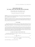 Mạng nơ ron nhân tạo, các thuật toán thích nghi bền vững và ứng dụng. pot