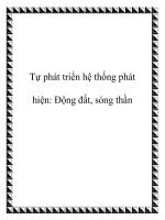 Tự phát triển hệ thống phát hiện: Động đất, sóng thần pot