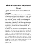 Để hào hứng trở lại với công việc sau kỳ nghỉ pptx