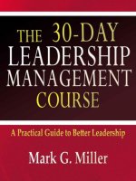 The 30-Day Leadership Management Course