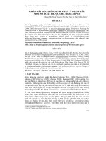 KHẢO SÁT ĐẶC ĐIỂM HÌNH THÁI VÀ GIẢI PHẪU MỘT SỐ LOÀI THUỘC CHI ARTOCARPUS pptx