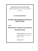 những nguyên lý sáng tạo ứng dụng trong điện thoại di động