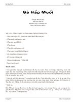 Gà Hấp Muối ppt