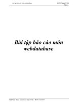 Bài tập báo cáo môn webdatabase pot