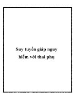 Suy tuyến giáp nguy hiểm với thai phụ potx