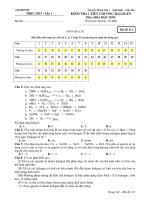 DAP AN DE KIEM TRA 1 TIET HALOGEN