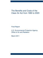 The Benefits and Costs of the Clean Air Act from 1990 to 2020: U.S. Environmental Protection Agency Office of Air and Radiation potx