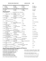 ĐỀ THI THỬ ANH VĂN ĐẠI HỌC 2013 MÃ ĐỀ537 doc