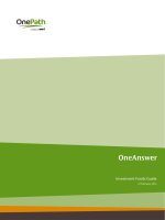 ANZ OneAnswer Investment Funds Guide pptx
