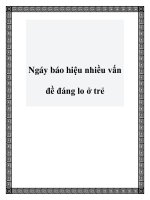 Ngáy báo hiệu nhiều vấn đề đáng lo ở trẻ pdf