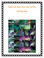 Ngắm ánh sáng ''''nhảy múa'''' tại bầu trời đẹp nhất docx