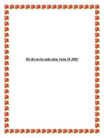 Đề thi tuyển sinh môn Toán 10 2005 đề số 14 docx