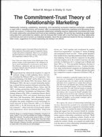 THE COMMITMENT-TRUST THEORY OF RELATIONSHIP MARKETING potx