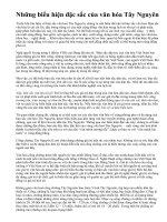 Những biểu hiện đặc sắc của văn hóa Tây Nguyên