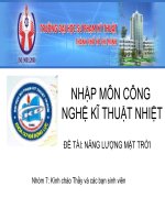ĐỀ TÀI: HỆ THỐNG PIN NĂNG LƯỢNG MẶT TRỜI TRONG KHU ĐÔ THỊ pdf