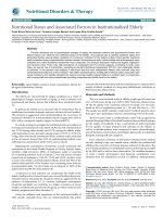 Nutritional Status and Associated Factors in Institutionalized Elderly docx