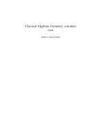 Classical Algebraic Geometry: a modern view ppt