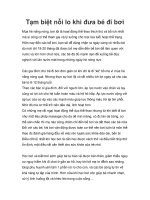 Tạm biệt nỗi lo khi đưa bé đi bơi docx