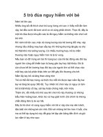 5 trò đùa nguy hiểm với bé docx