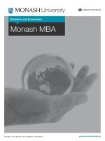 Business and Economics Monash MBA doc