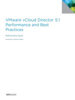 VMware vCloud Director 5.1 Performance and Best Practices potx