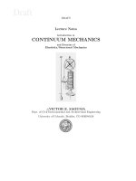 Continuum mechanics and elements of elasticity structural mechanics   victor e saouma