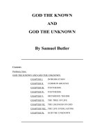 GOD THE KNOWN AND GOD THE UNKNOWN ppt