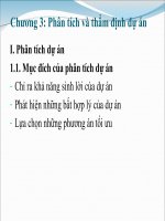 Phân tích và thẩm định dự án ppt