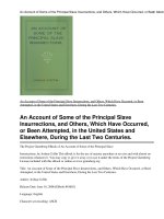 An Account of Some of the Principal Slave Insurrections, and Others, Which Have Occurred, or Been Attempted, in the United States and Elsewhere, During the Last Two Centuries. pptx